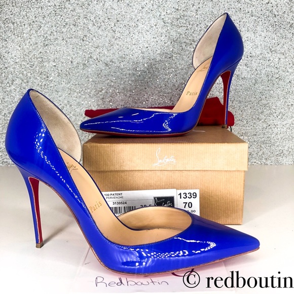 Christian Louboutin Shoes - Christian Louboutin Iriza 100mm patent pervenche